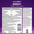 RestoraFIBRE+ Energy Daily Prebiotic Fibre Supplement Gummies for Adults, Promotes Regularity and A Healthy Digestive System and Supports Energy Metabolism, Packed with B Vitamins, 115 Count 🍁 All In One Marketplace Canada