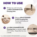 Arm & Hammer Slide Clumping Cat Litter, Multi-Cat Clay, Effortless Clean, 7-Day Odour Control, Dust-Free, Low-Tracking, Rock-Hard Clumps, Baking Soda Power, 6.4 kg 🍁 All In One Marketplace Canada