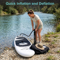 SereneLife 10'/10'6" Inflatable Stand Up Paddle Board with SUP Accessories, Inflatable SUP with Anti-Slip EVA Deck Pad, Wide Design Paddle Board for Adults and Youth 🍁 All In One Marketplace Canada