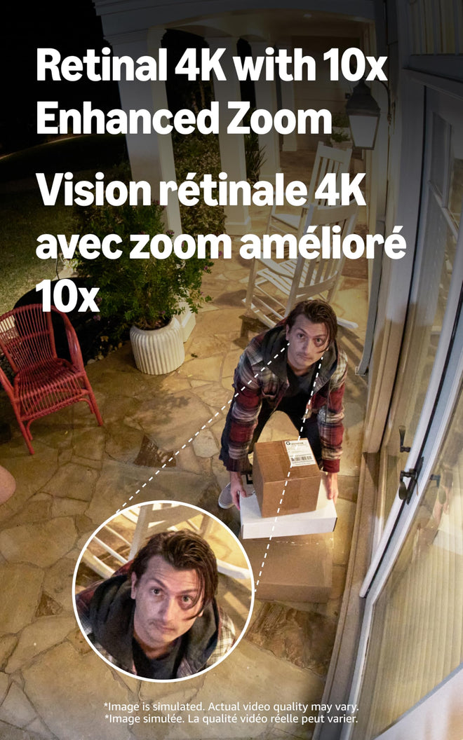 Ring Outdoor Cam Pro, Plug-In (Newest Model) — Retinal 4K with wide-angle video, 10x Enhanced Zoom, and Low-Light Sight, Black 🍁 All In One Marketplace Canada