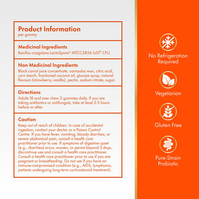 Align Probiotic Gummies for Women & Men, Helps Support Gastrointestinal Health, Made With Naturally Sourced Fruit Flavors, Strawberry Flavour, 60 Gummies 🍁 All In One Marketplace Canada