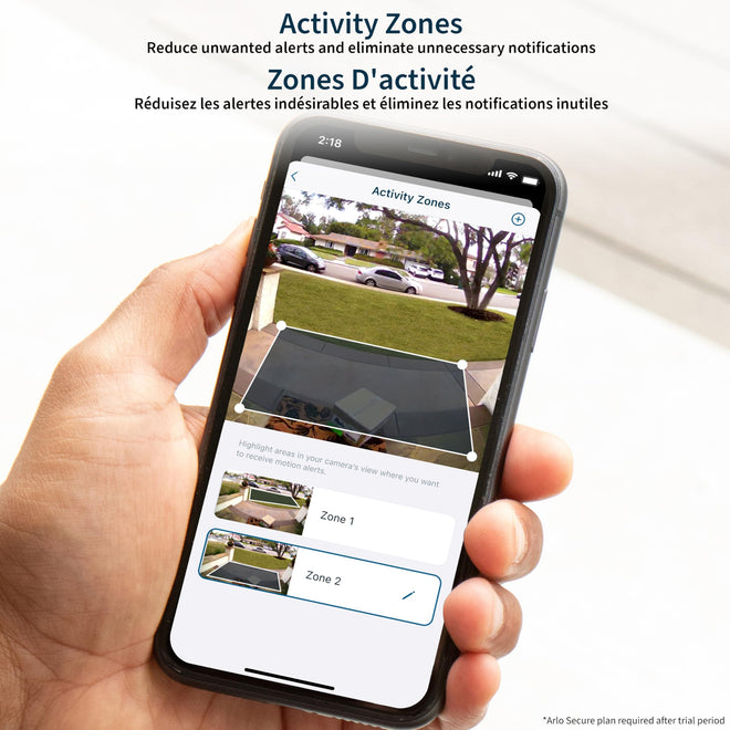 Arlo Essential Security Camera 2K (3rd Gen, 2025 Release) - Wireless Outdoor Camera, Battery Power, Person Recognition, Package Detection, Animated Preview, 1-Month Trial of Secure Plan, 2 Cam, White 🍁 All In One Marketplace Canada