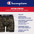 Champion Men Men's Cotton Stretch Boxer Briefs, 3 and 5 Packs Available, Black - 5 Pack, Medium 🍁 All In One Marketplace Canada
