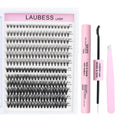 Lash Extension Kit 20D+40D Clusters With Bond and Seal - Waterproof DIY Eyelash Extension Set With Tweezers (Set 20D/40D-0.07D-9-16Mix) 🍁 All In One Marketplace Canada