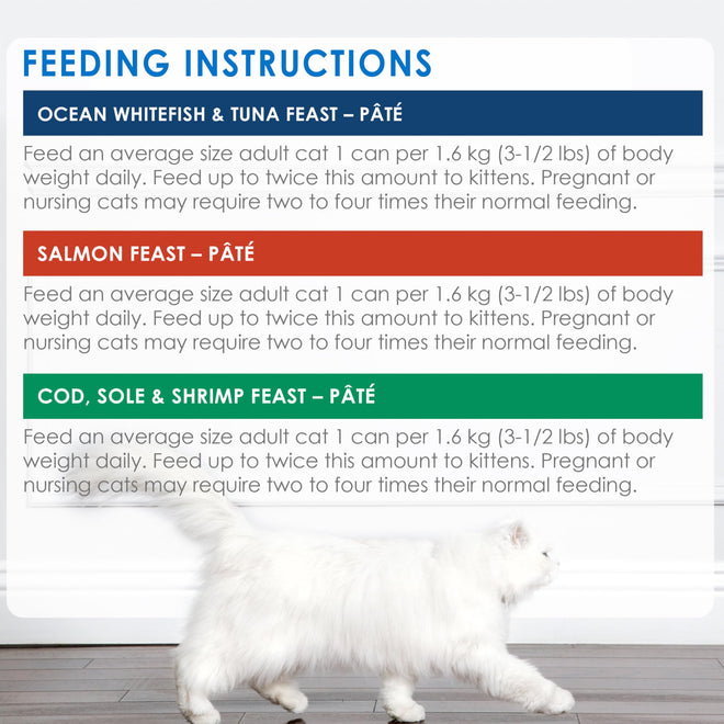 Fancy Feast Seafood Supper Wet Cat Food, Pate Variety Pack 3 Flavours - 85 g Can (24 Pack) 🍁 All In One Marketplace Canada