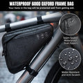 WOTOW Bike Frame Storage Bag, Water Resistant Cycling Reflective Triangle Handlebar Top Tube Bag Under Seat Pouch Strap-On Adjustable Install Position Tool Accessories Pack for Mountain Road Bike 🍁 All In One Marketplace Canada