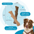 Outward Hound Dogwood Wood Durable Dog Chew Toys, Real Wood & Calming Hemp, 2-Pack, Medium 🍁 All In One Marketplace Canada