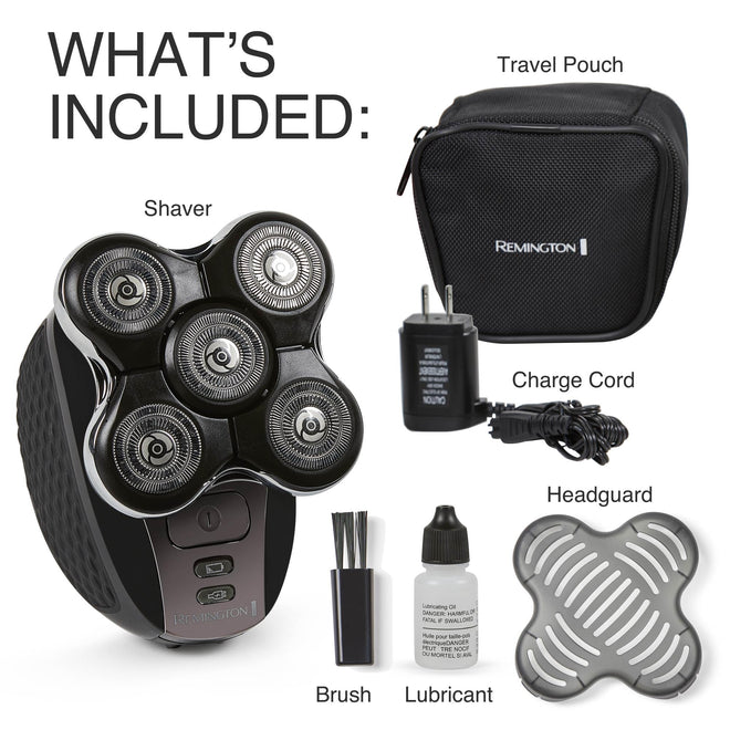 Remington Balder Pro XR7000 Head Shaver for Bald Men, Cordless Electric Razor, 5 Dual Track Rotary Blades, Waterproof Wet/Dry, Lithium Rechargeable, Hair Capture Chamber, Pop-Up Trimmer 🍁 All In One Marketplace Canada
