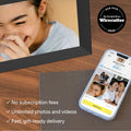 Aura Carver WiFi Digital Picture Frame | The Best Digital Frame for Gifting | Send Photos from Your Phone | Quick, Easy Setup in Aura App | Free Unlimited Storage | Gravel with White Mat 🍁 All In One Marketplace Canada