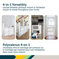 Safety 1st Perfect Fit Gate, Pressure or Hardware installed - Fits Spaces Between 28" and 42" Wide, 28" Tall. Pivoting Bumper For Uneven Openings, Solid Panel Design, Perfect for babies and Pets, White 🍁 All In One Marketplace Canada