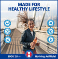 CanPrev D3 & K2 Vitamins 120 Softgels, 120-Day Supply, 1000IU Vitamin D3 & 120mcg K2, Supports Strong Bones, Teeth & Heart Wellness, Easy-to-Absorb with Organic Coconut Oil, No GMO, Gluten, Soy, Dairy 🍁 All In One Marketplace Canada