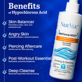 BioForce 1 Liter Hypochlorous Acid Spray Refill For Face & body - Acne-Prone Skin & Eczema, Piercing aftercare, Tattoo Aftercare, Made in Canada, All-in-One Gentle facial Cleanser & Toner, pH Balanced, Hypoallergenic & Non-comedogenic by NueVue (33.8 fl o