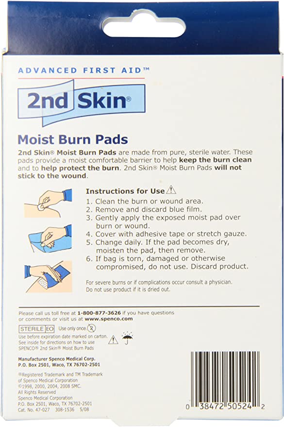 2nd Skin Moist Burn Pad