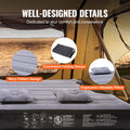 VEVOR Truck Bed Air Mattress, for 5.5-5.8 ft Full Size Short Truck Beds, Inflatable Air Mattress Camping Bed with 12V Air Pump 2 Pillows, Carry Bag, for Silverado, RAM, F Series, Sierra, Titan, Tundra 🍁 All In One Marketplace Canada