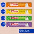 INABA Churu Cat Treats, Lickable, Squeezable Creamy Purée with Vitamin E, 14 Grams per Tube, 100 Tubes Total, Chicken Variety 🍁 All In One Marketplace Canada