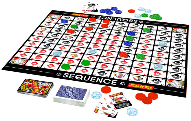 Goliath Sequence Jacks Go Wild! | Strategy Board Game Includes Additional Wild Jacks Cards | 2-12 Players, Ages 7+ 🍁 All In One Marketplace Canada