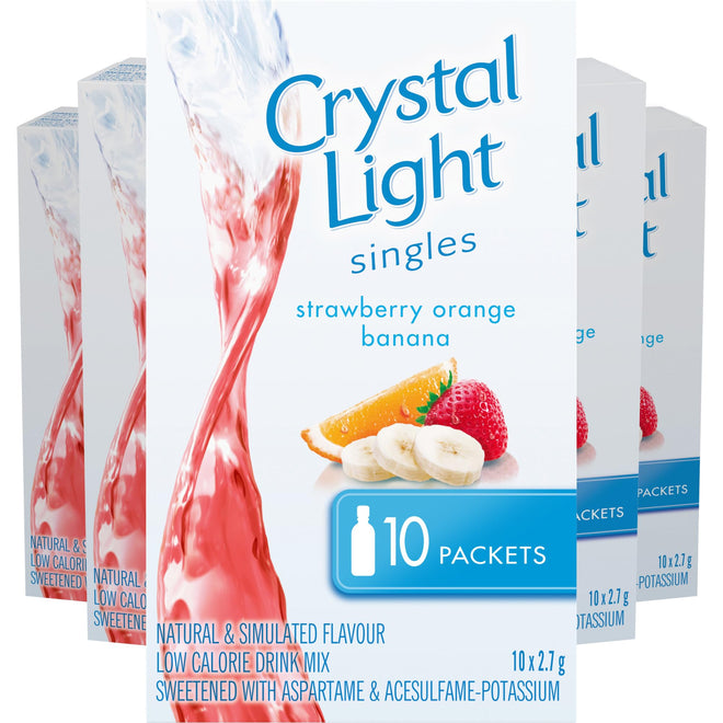 Crystal Light Singles Strawberry Orange Banana, 12 ct Case 🍁 All In One Marketplace Canada