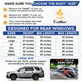 EcoNour Baby Car Window Shades for Side Windows (Pack of 2) | Sun Shade for Car Heat and UV Protection | Mosquito Net Baby Car Sun Shade | Rear Side Window Sunshade for Car (Large 38"x21") 🍁 All In One Marketplace Canada