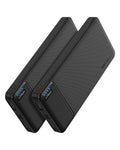 AsperX Power Bank 2 Pack, 10000mAh USB C Portable Charger for iPhone, Portable Battery Bank with 3 Outputs, Travel Essentials Battery Pack Power Bank for iPhone Series, Smartphones, Earphones and More 🍁 All In One Marketplace Canada