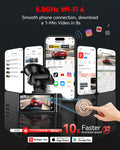 REDTIGER 4K Dash Cam Front and Rear, STARVIS 2 Sensor, Touch Screen 3.18", Voice Control, 20MB/s 5.8GHz WiFi 6 Car DashCam with 128GB Card, GPS, Night Vision, Emergency Lock, Parking Mode(F7N Touch) 🍁 All In One Marketplace Canada