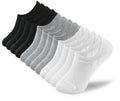 BenSorts Pack of 6 Low Cut Ankle Style Socks for Women Liner Non Slip Invisible Hidden Socks White Black Gray 6 Pairs Size 5 6 7 8 🍁 All In One Marketplace Canada