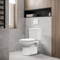 Soft Close Commercial Toilet Seat – 17 Round, Thickened White PP, Quiet Lid, Easy Install & Clean, Never Loosen, Restroom Grade, Fits Most Standard Toilets – Size: 17/19" 🍁 All In One Marketplace Canada