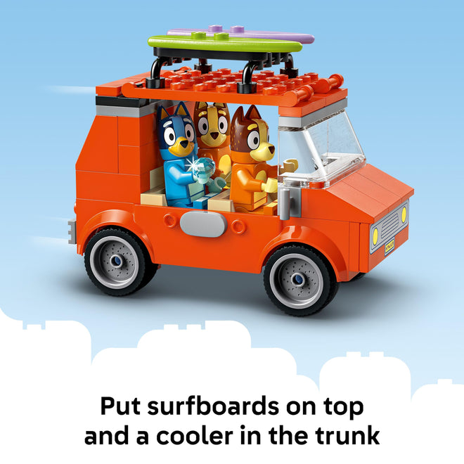 LEGO Bluey: Bluey’s Beach & Family Car Trip - Toddler Learning Toy for Kids 4+ - Includes Bluey, Bingo, and Mum Minifigures - Birthday Gift for Boys and Girls, Ages 4+ - 11202 🍁 All In One Marketplace Canada