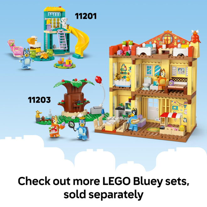 LEGO Bluey: Bluey’s Beach & Family Car Trip - Toddler Learning Toy for Kids 4+ - Includes Bluey, Bingo, and Mum Minifigures - Birthday Gift for Boys and Girls, Ages 4+ - 11202 🍁 All In One Marketplace Canada
