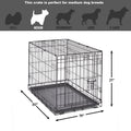 MidWest Homes for Pets 30-Inch New World Crate for Medium Breeds, 21-40 lbs, Single Door Folding Dog Crate, Leak-Proof Tray & Secure Latch, Portable, Durable & Easy to Assemble 🍁 All In One Marketplace Canada