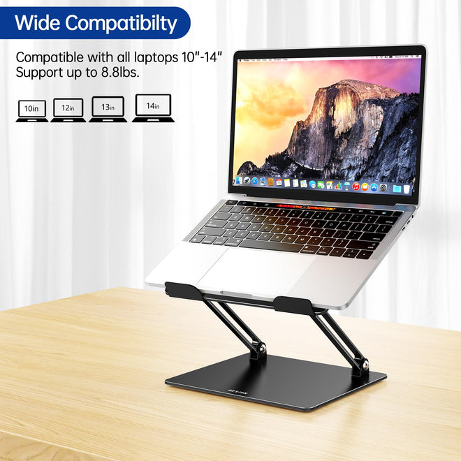 Besign LS10 Laptop Stand for Desk, Ergonomic Adjustable Notebook Tablet Stand, Riser Holder Computer Stand Compatible with Air, Pro, Dell, HP, Lenovo More 10-14" Laptops, Lapdesks (Black) 🍁 All In One Marketplace Canada