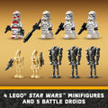 LEGO Star Wars Clone Trooper & Battle Droid Battle Pack Set for Kids, Buildable Toy Speeder Bike Vehicle, Tri-Droid and Defensive Post, Collectible, Gift for Boys and Girls Aged 7 and Up, 75372 🍁 All In One Marketplace Canada