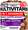 Dog Multivitamin Chewable with Glucosamine - 170 Chews - Dog Vitamins and Supplements 23 in 1 - Senior & Puppy Multivitamin for Dogs - Hip & Joint Support - Immune Health, Skin, Digestion 🍁 All In One Marketplace Canada