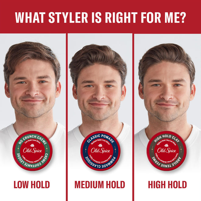 Old Spice Hair Styling Pomade for Men, Medium Hold No Shine, 126 g Total (2 Count of 63 g Each) 🍁 All In One Marketplace Canada