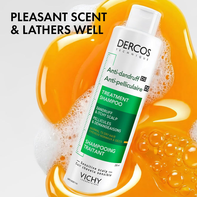 Vichy Dercos Dandruff Shampoo for Dry-Normal Hair, Anti Dandruff Soothing Scalp Care with Selenium DS & Salicylic Acid, Reduces Visible Dandruff Flakes & Improves Scalp Health, 390mL 🍁 All In One Marketplace Canada