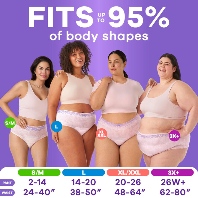 Always Discreet, Adult Diapers for Women, Maximum Incontinence and Postpartum Underwear L, 76 Count 🍁 All In One Marketplace Canada