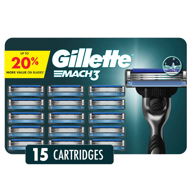 Gillette Mach3 Men's Razor Blade Refills, 15 Refills 🍁 All In One Marketplace Canada