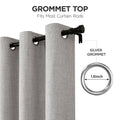 Joydeco 100% Blackout Curtains 2 Panels for Living Room - Linen Black Out Curtains 84 Inch Long Room Darkening Opaque Curtains for Bedroom, Thermal Insulated Drapes Privacy Protection 2 Panels Set 🍁 All In One Marketplace Canada