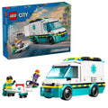 LEGO City Emergency Ambulance Toy - Building Sensory Toy for Kids, Boys and Girls, Ages 5+ - Educational, Learning Gift Idea for Birthdays and Holidays - Skateboarder and Driver Minifigures - 60451 🍁 All In One Marketplace Canada