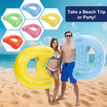 4 Pack Pool Floaties for Adults, Upgraded 52“X38 Adult Size Inflatable Pool Float Chair Floating Pool Chair Floaties for Adults Beaches, Lakes, Rivers, Parties 🍁 All In One Marketplace Canada