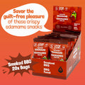 GoBeanz Crunchy Roasted Edamame, Tasty Smoked BBQ, High Protein Healthy Snack, For Adults & Kids, 20 Single Serve Packs, Low calorie, Low Sugar Plant Based, Salty Snacks 🍁 All In One Marketplace Canada