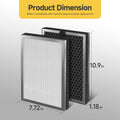 𝟒 X JF260 HEPA Replacement Filter Compatible With Jafända JF260 Air Purifier ＆ JF260S Smart Air Purifier, DeedMo AP-1273 Air Purifiers, Part Number JF260-RF, 3-in-1 True HEPA and Activated Carbon 🍁 All In One Marketplace Canada