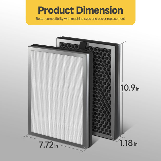 𝟒 X JF260 HEPA Replacement Filter Compatible With Jafända JF260 Air Purifier ＆ JF260S Smart Air Purifier, DeedMo AP-1273 Air Purifiers, Part Number JF260-RF, 3-in-1 True HEPA and Activated Carbon 🍁 All In One Marketplace Canada