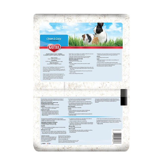 Kaytee Clean & Cozy White Bedding Pet For Guinea Pigs, Rabbits, Hamsters, Gerbils, and Chinchillas, 49.2 Liters 🍁 All In One Marketplace Canada