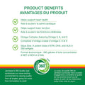 Jamieson Omega 3-6-9 Softgels, Value Size, with Fish Oil, Borage Oil, Flaxseed Oil, Providing EPA, DHA, and ALA. Supports Heart and Brain Health, 280 Count, Proudly Canadian 🍁 All In One Marketplace Canada