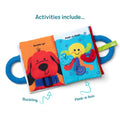 Melissa & Doug K’s Kids My First Activity Book, Soft Cloth Baby Book with Infant Toys—Puppets, Crinkles, Buttons, Buckles & Clock, Machine Washable Montessori Baby Toys for Kids 0–24 Months 🍁 All In One Marketplace Canada