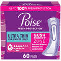 Poise Ultra Thin Incontinence Pads & Postpartum Incontinence Pads, 5 Drop Maximum Absorbency, Long Length, 60 Count 🍁 All In One Marketplace Canada