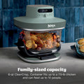 Ninja Crispi Pro 6-in-1 Glass Air Fryer | 6qt & 2.5qt Glass Containers with Storage Lids | Non-Toxic | Meal Prep, Microwave, Freezer & Dishwasher Safe | Air Fry, Bake & More | Ash Grey | AS101CDG 🍁 All In One Marketplace Canada