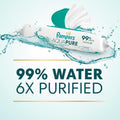 Pampers Aqua Pure Baby Wipes, 99% Water, Fragrance Free, 672 Baby Wipes Total (12X Flip-Top Packs) 🍁 All In One Marketplace Canada