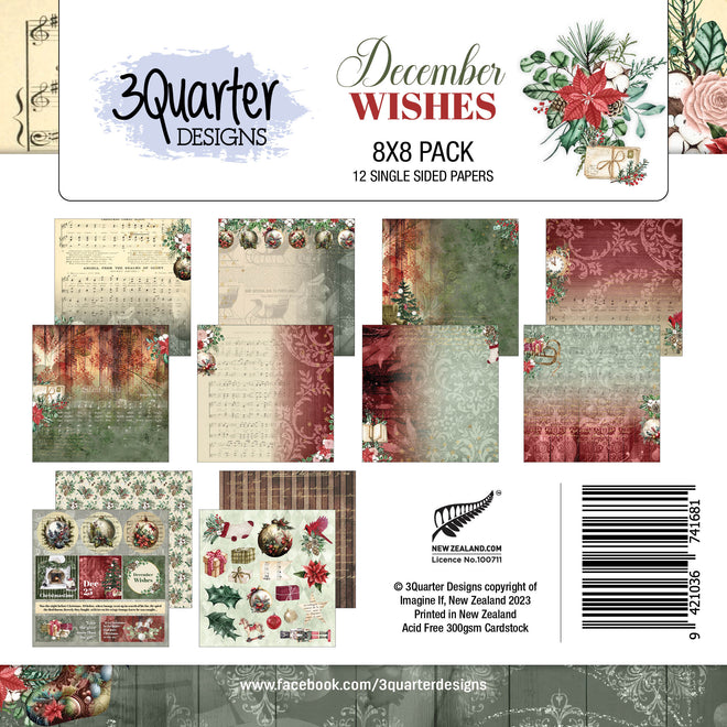 December Wishes 8x8 Pack