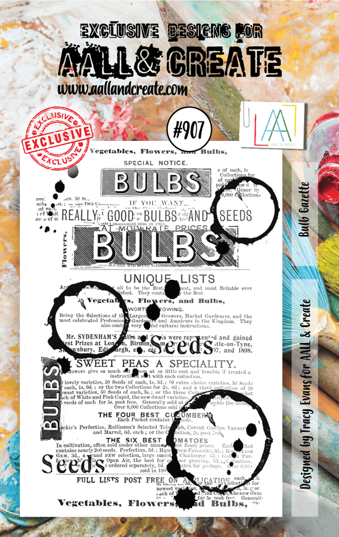 AALL and Create Stamp Set -907 - Bulb Gazetter